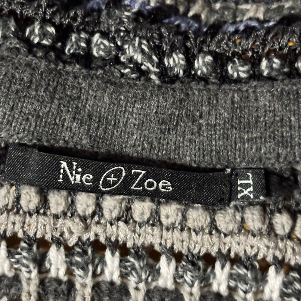 NIC+ZOE Multicolor Fringe Cardigan xl #boho #cottage core #westeren - Picture 10 of 10
